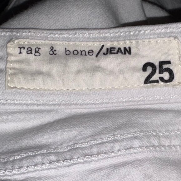 Rag & Bone The Dre Slim Boyfriend Jeans Size 25 White - Picture 7 of 14